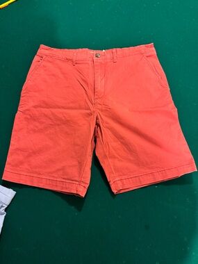 Men's Flat Front Coral Cotton Shorts